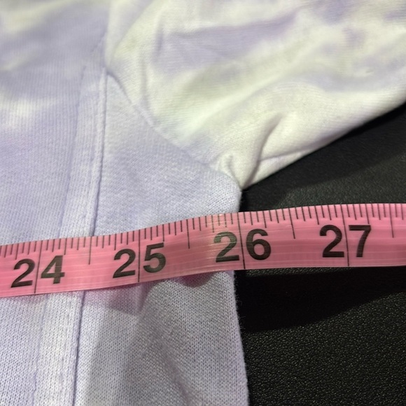 Dreamsicle Tie Dye Pullover,round neck,rib knit cuff/waist,extended hem - Picture 3 of 8